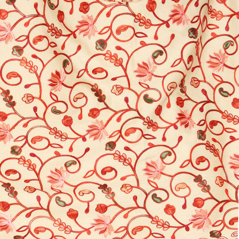 Women's Aari Embroidered Wool Stole